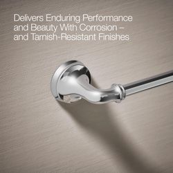 NEW in BOX - KOHLER Bellera® 18" towel bar - Polished Chrome K-27383-CP Retails $46