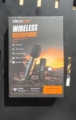 Piececool Wireless Lavalier Microphone