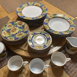 Dishes. Faberware Fine China “Sunflower Sensation”