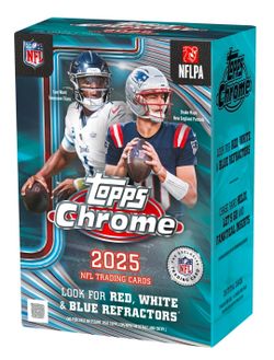 NFL Topps Chrome 2025 Trading Card Value Boxes (5 total/ $45 each box)