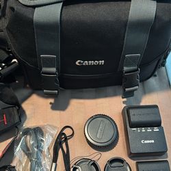 Canon Black Camera Bag With Accessories 