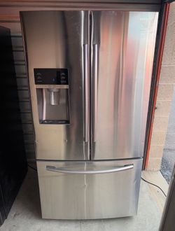 Stainless Steel Samsung Refrigerator And Freezer
