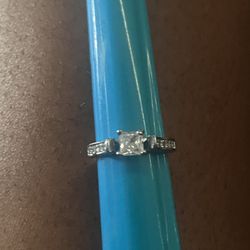 Floating Diamond Engagement Ring Size 6