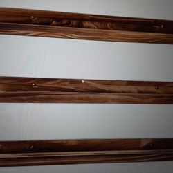 MBYD 36 Inch Handmade Carbonized Floating Shelves