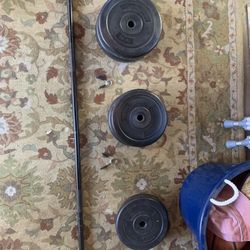 Vinyl Weight Set With Bar