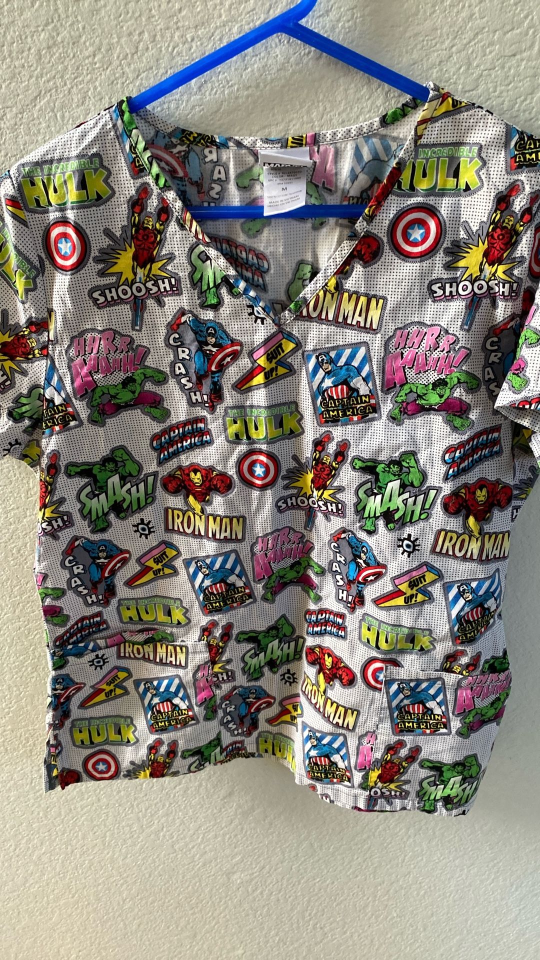 Avengers Scrub Top