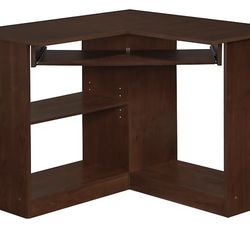 Easy 2 Go 36" W L-Shaped Computer Desk, Resort Cherry