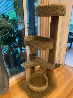 Kitty tower, cat condo, scratch post