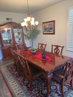 Dining room table and china hutch combo for sale