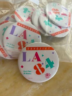 13 Vintage LA 1984 Olympics Pins