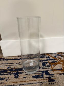 Cylinder clear vase-16 inches