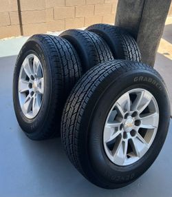 Clean Set 🔥 Chevy Silverado Tahoe Suburban Wheels and General Tires