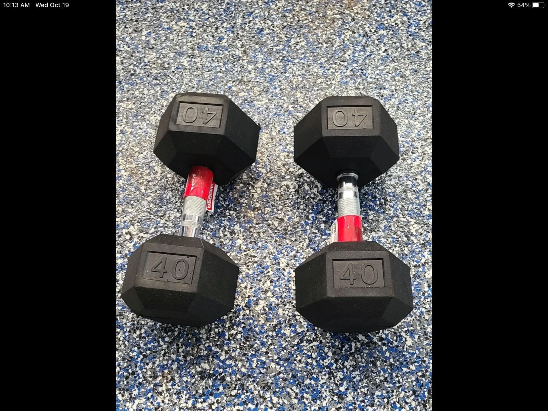40.lbs X 2 Dumbbell Set Free Delivery’s 