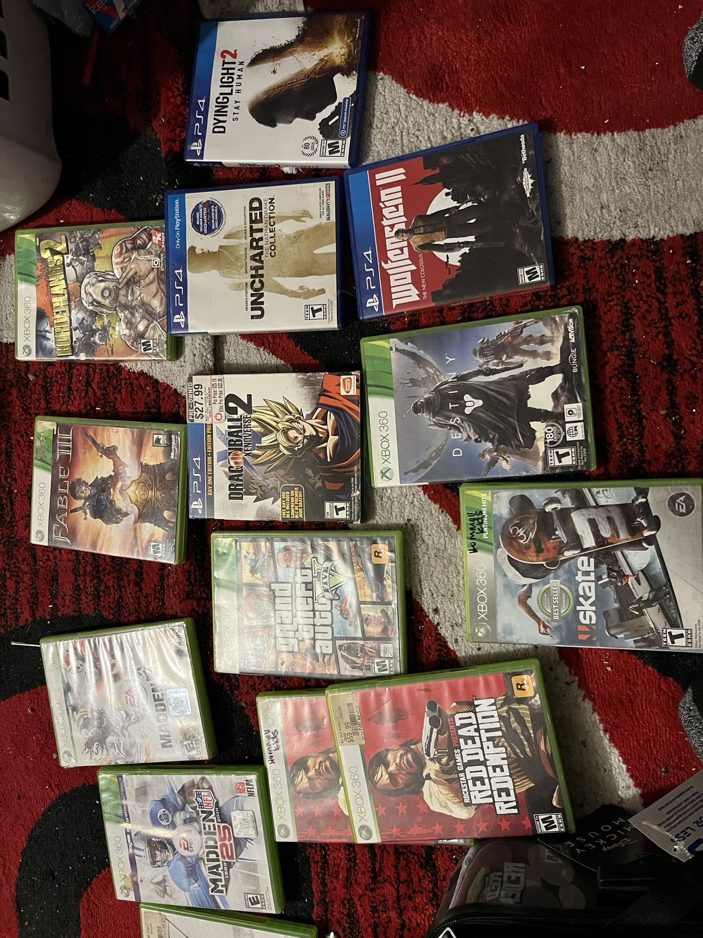Xbox 360 Games N PS4