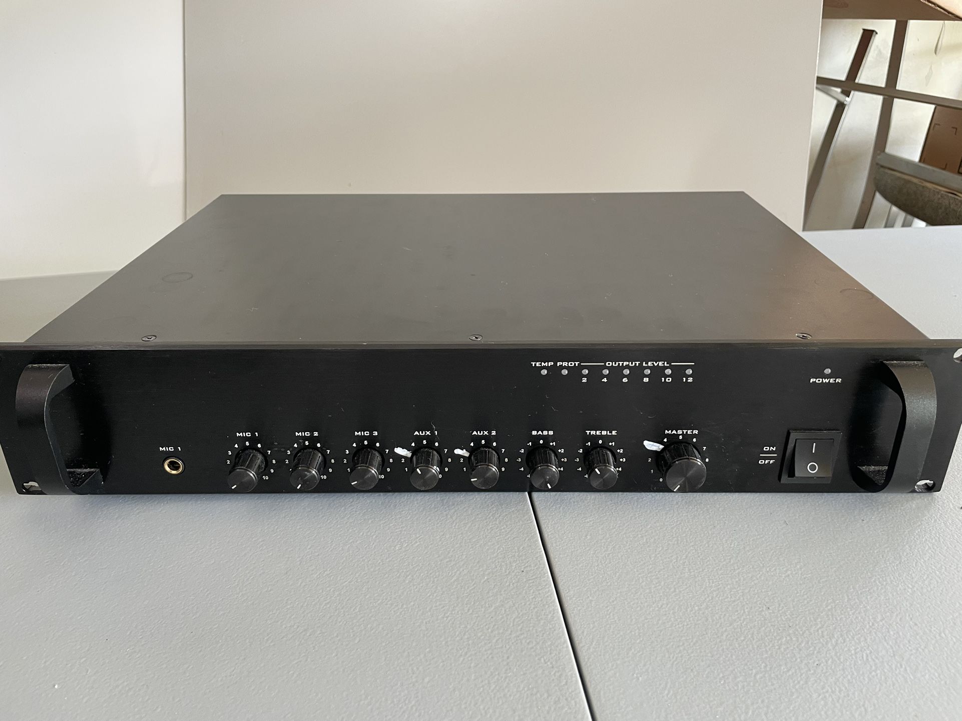 Monoprice Commercial Audio 120w 5ch 100/70v Mixer Amp