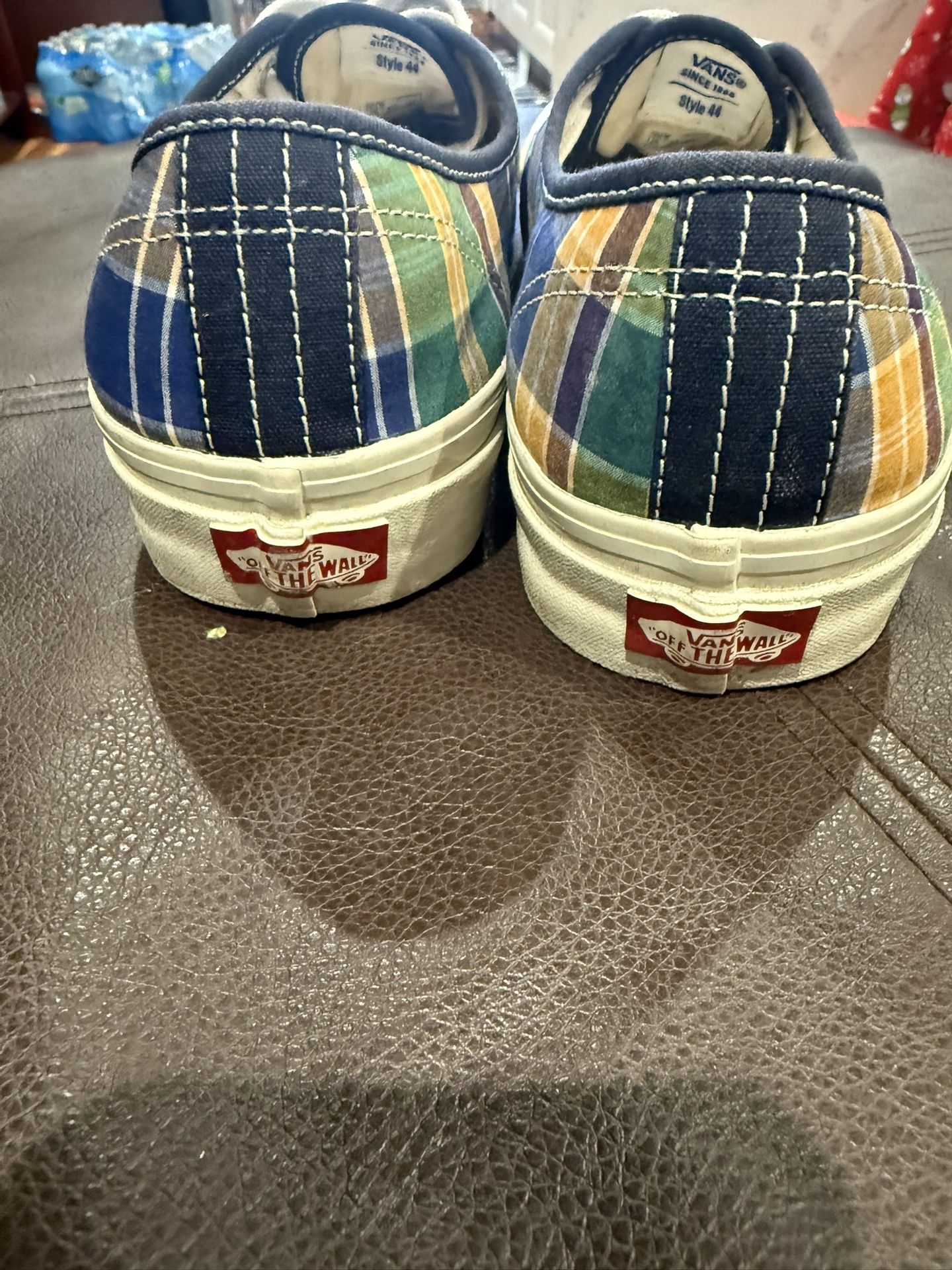 New Vans Authentic 44 DX Anaheim Factory Og Plaid Navy/Green 