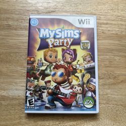 Nintendo Wii - MySims Party - My Sims - Complete w/ Manual - Tested Working