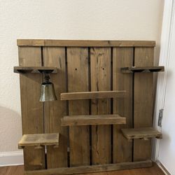 Alcohol Display Shelf & Wine Glass Holder