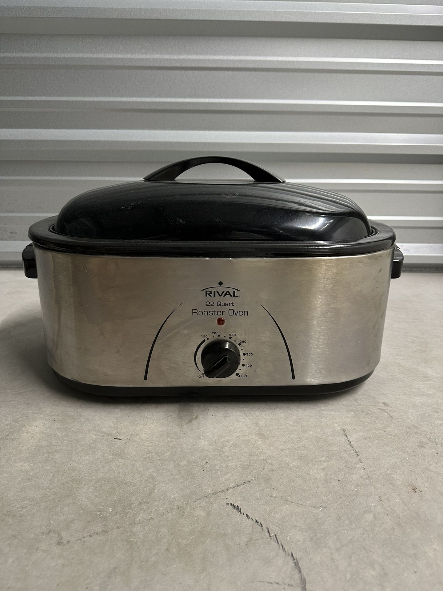 Rival 22 Quart Electric Roaster Oven Stainless Steel