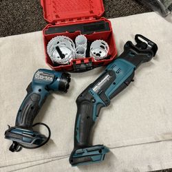 Makita Saw , Led Flashlight , Bi- Metal Hole Saw $210