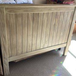 Wood headboard for full size bed.