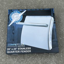 Brand new 24”*24” Stainless Quarter Fender with Round Tube Bracket 