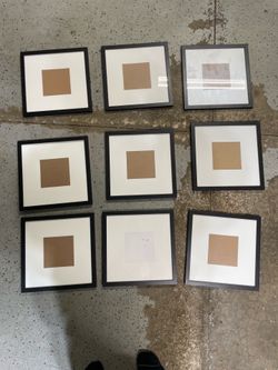 9 10in x 10in Glass Frames