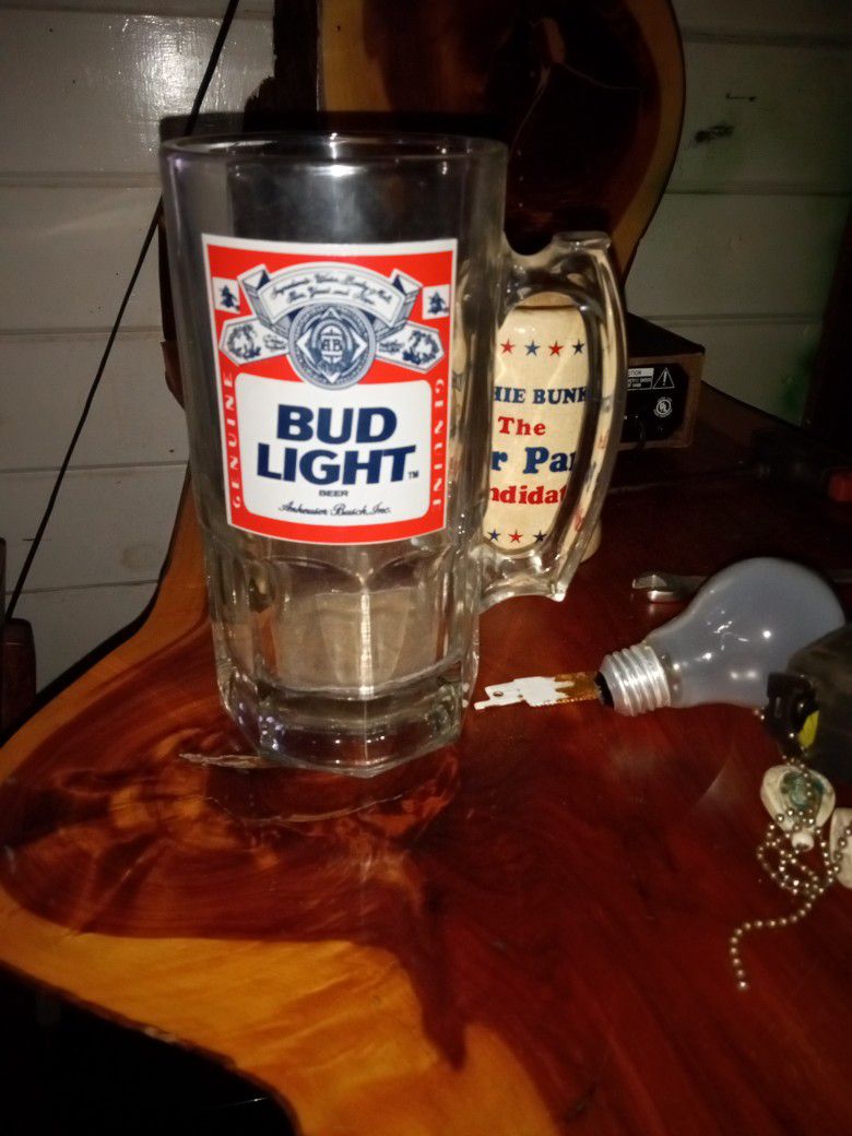 Bud light beer mug 