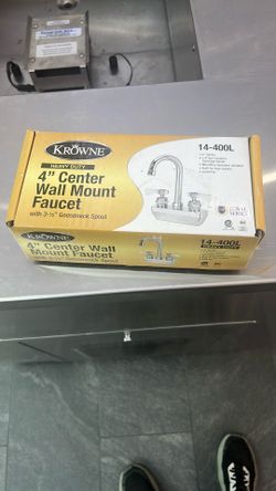 4” Center Wall Mount Faucet