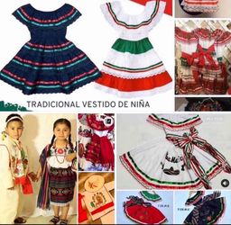Girls Mexican Dresses-Variedad de Vestidos, Niñas-Guayaberas Boys-Niño - Trajes de Juan Diego