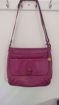 Purple Levenger Crossbody Shoulder Bag
