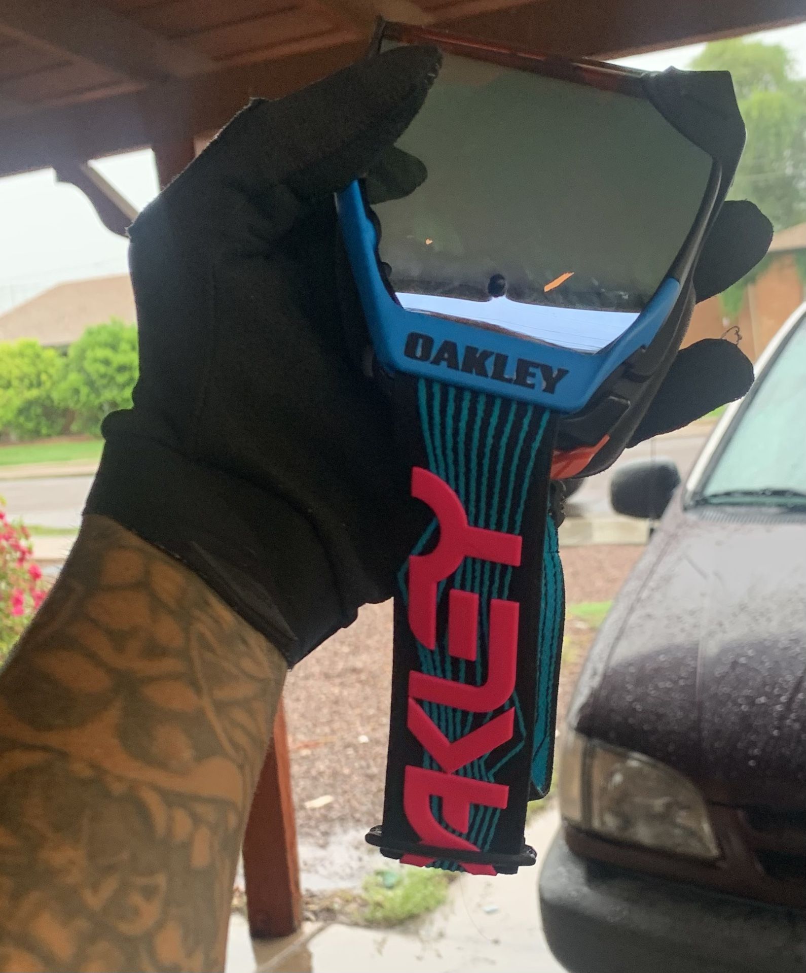 Oakley Airbrake Blue Wired MX Goggle