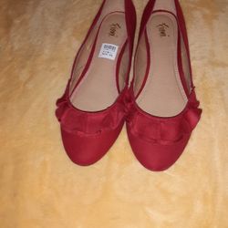 Womens size 8.5 , Fiona Red Flats