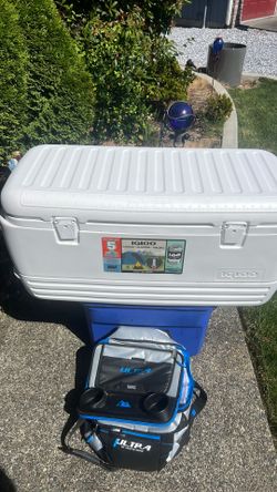 Igloo 120 quart chest cooler like new