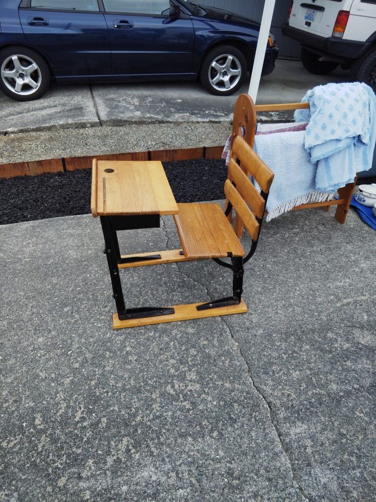 Antique School Desk