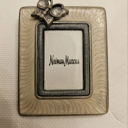 Vintage Mini Enameled Neiman Marcus Butterfly Picture Frame 