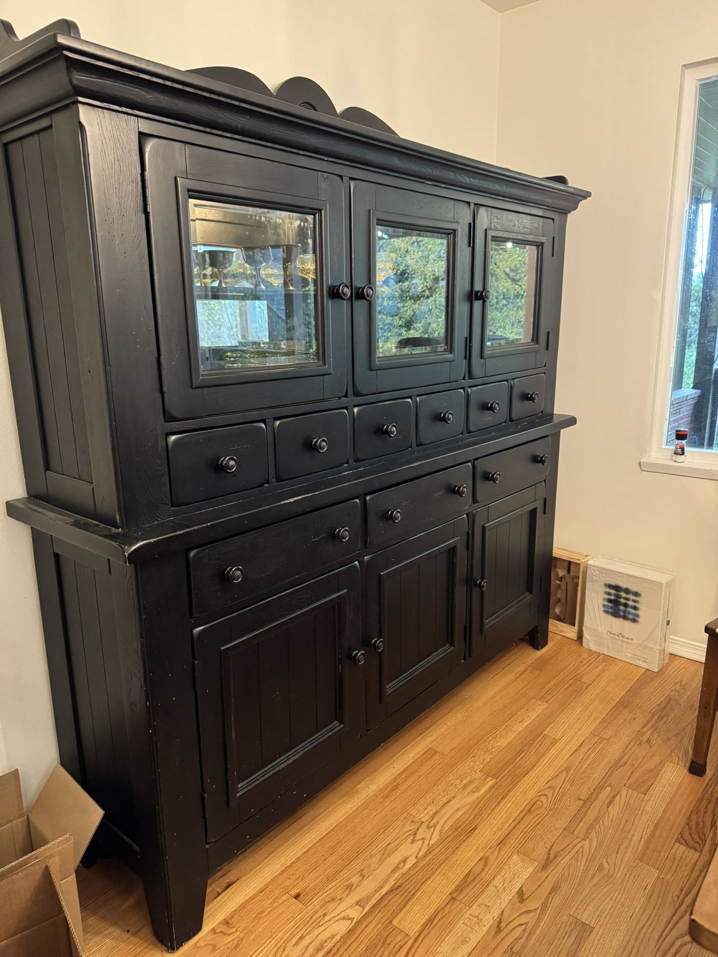 Solid Wood China Cabinet
