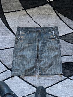 2000 blue denim shorts