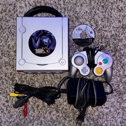 SILVER NINTENDO GAMECUBE POKÉMON XD SPECIAL EDITION CONSOLE WITH VIDEO GAME & CONTROLLER