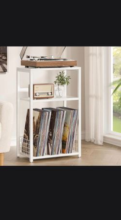 White 3-Tier Shelf - Multi-Use Stand