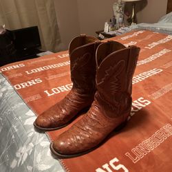 Lucchese Ostrich Boots Great Condition