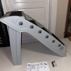 NEW PETMAKER 4-Step Foldable Dog Stairs, Gray