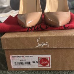 Used - Nude Red Bottoms Original Louis Vuitton Size 37.5 (7.5 US) Run Small