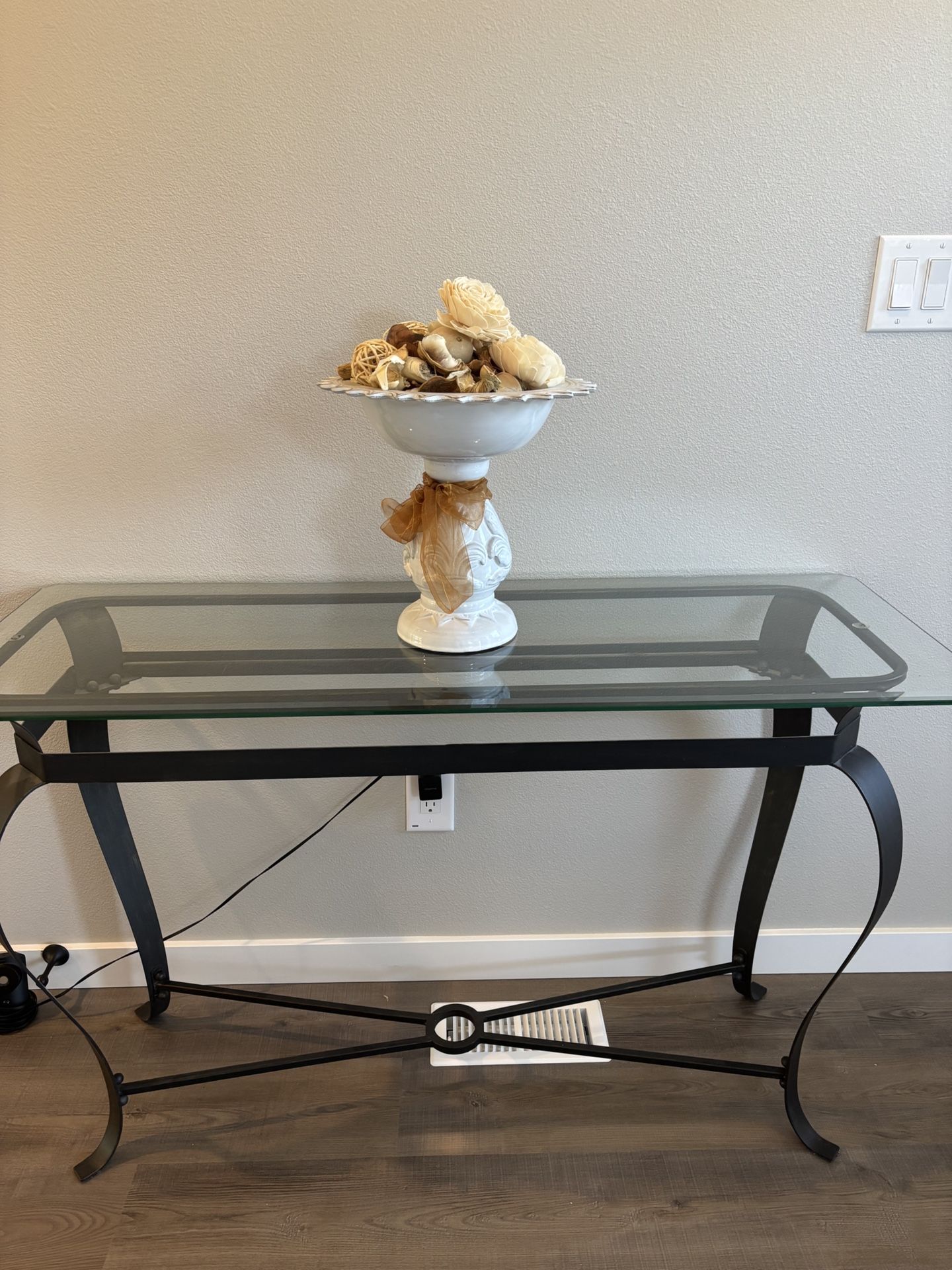 Glass Entry Table
