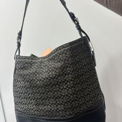 Black Hobo Coach Bag 