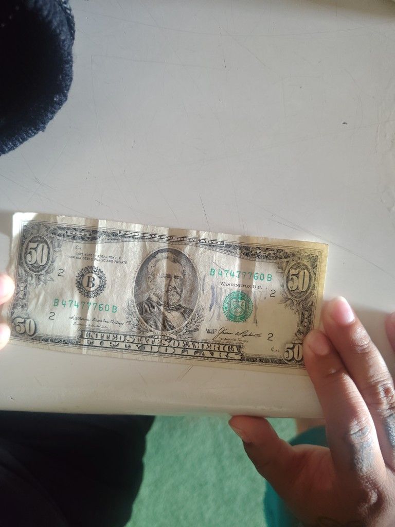 Series 1985 50 Dollar Bill