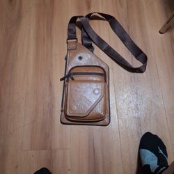 Real Leather Crossbody Murse