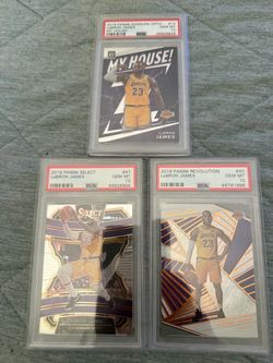 LeBron James PSA 10 Graded Card Lot (3)