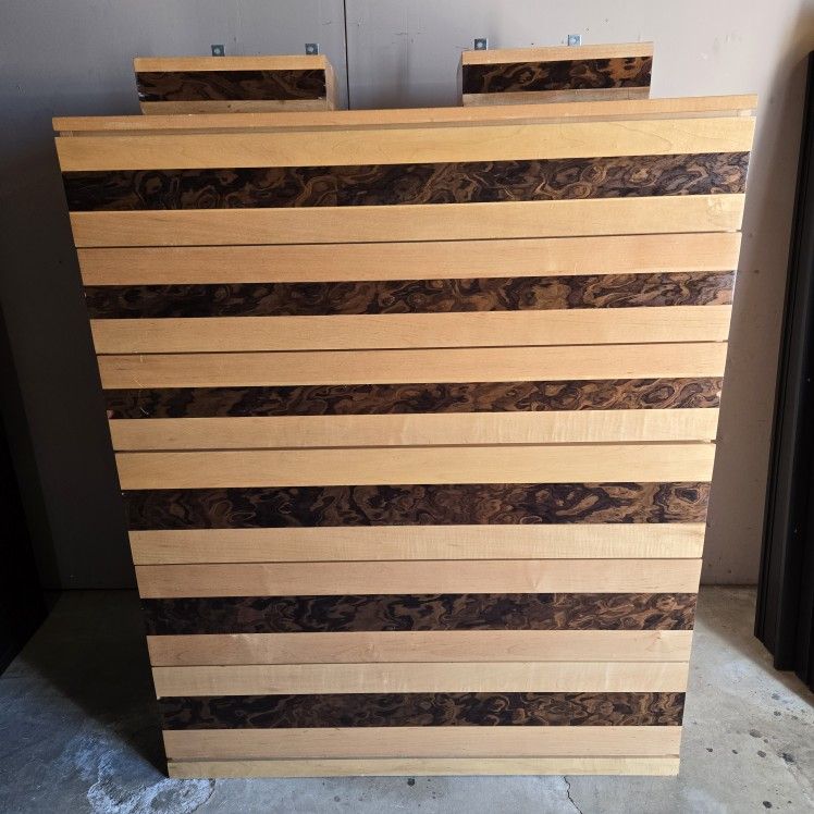 A Custom Handmade Wooden Dresser Plus Shelves