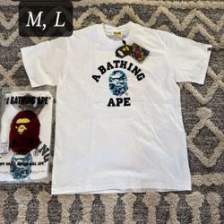 Bape White & Blue Tee